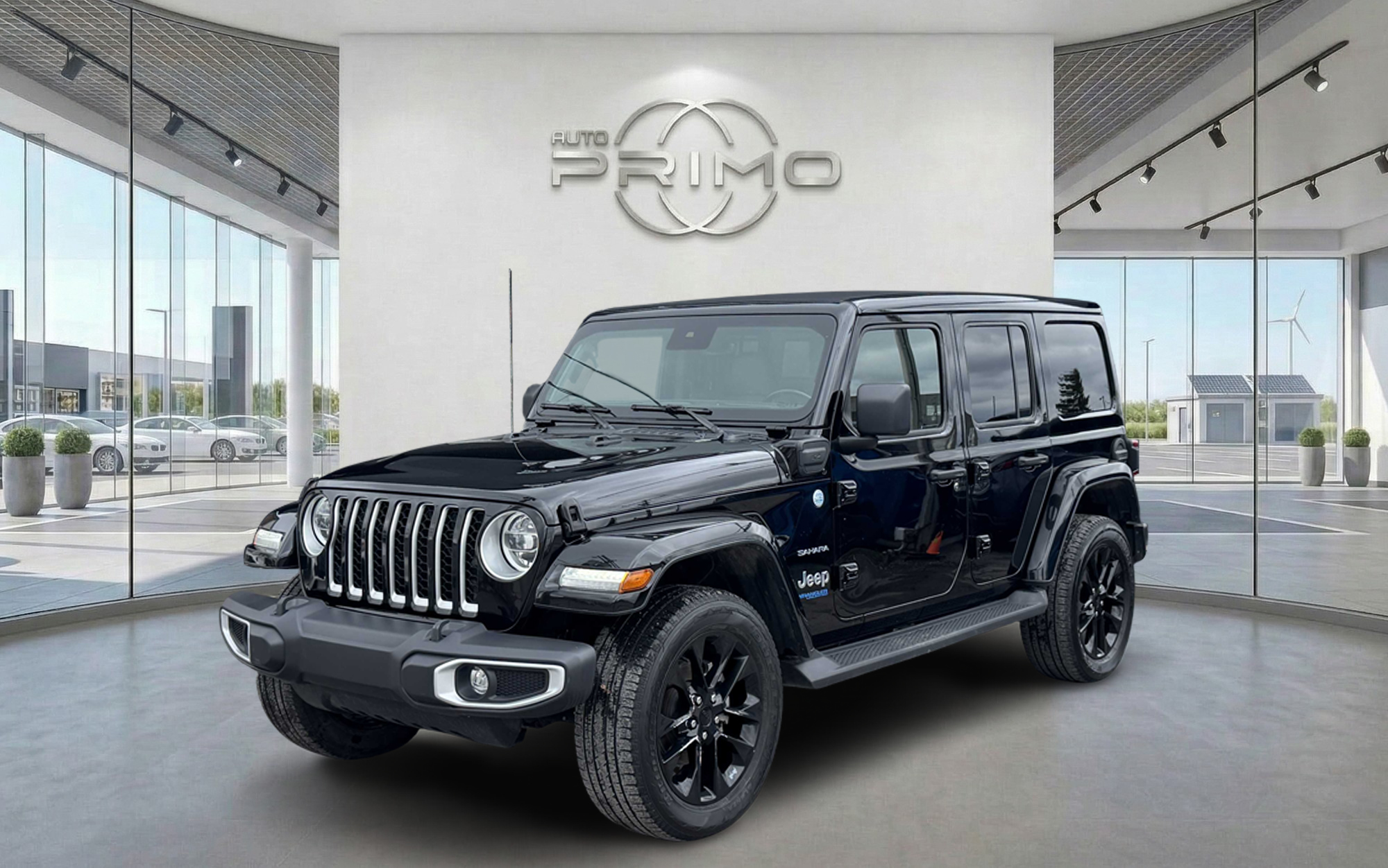 2021 Jeep Wrangler Unlimited Sahara 4xe Sky One Touch Automatique avec Sièges Cuir Brun Toit Rigide Freedom Top Système de Navigation GPS Carplay Caméra de Recul Démarreur à Distance Bluetooth Mags chez Auto Primo Laval 2021 Jeep Wrangler Unlimited Sahara 4xe Sky One Touch Automatique avec Sièges Cuir Brun Toit Rigide Freedom Top Système de Navigation GPS Carplay Caméra de Recul Démarreur à Distance Bluetooth Mags chez Auto Primo Laval