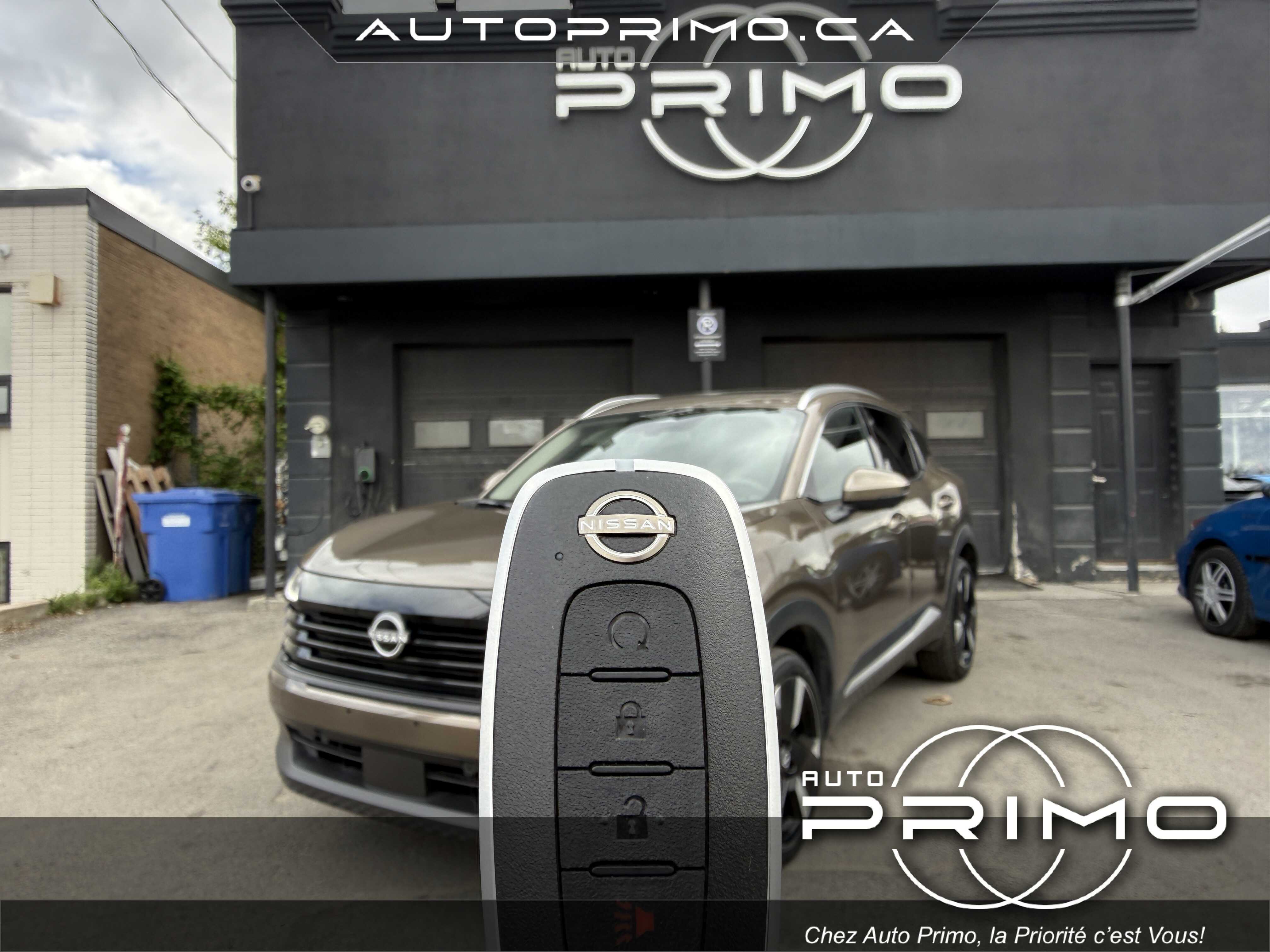 2025 Nissan Kicks SR Premium AWD Automatique avec Toit Ouvrant Panoramique Semi-Cuir Système de Navigation Carplay Caméra de Recul Démarreur à Distance Bluetooth Mags chez Auto Primo Laval 2025 Nissan Kicks SR Premium AWD Automatique avec Toit Ouvrant Panoramique Semi-Cuir Système de Navigation Carplay Caméra de Recul Démarreur à Distance Bluetooth Mags chez Auto Primo Laval